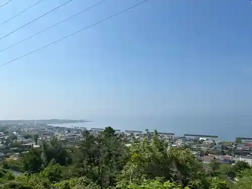虻田神社の景色