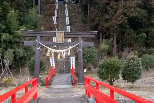 坪沼八幡神社の鳥居