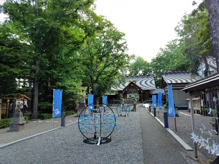 旭川神社の庭園