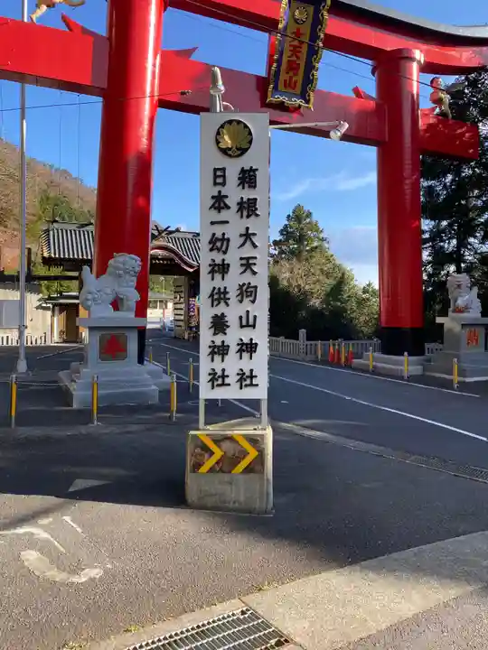 箱根大天狗山神社の鳥居