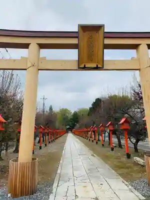 朝日森天満宮の鳥居