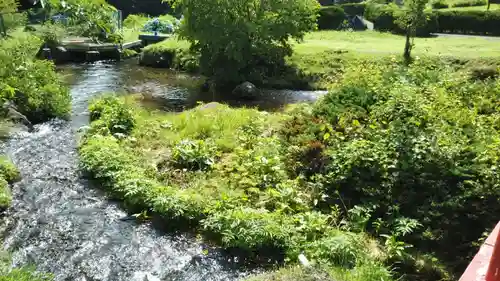 長嶺神社の庭園