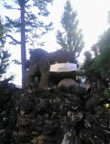 お三の宮日枝神社の狛犬