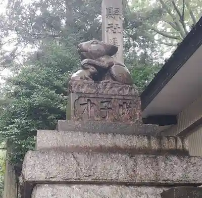 調神社の狛犬