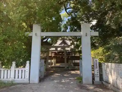 東木熊野神社の鳥居