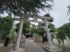 草加神社の鳥居