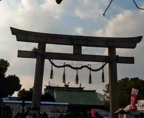 生國魂神社の鳥居