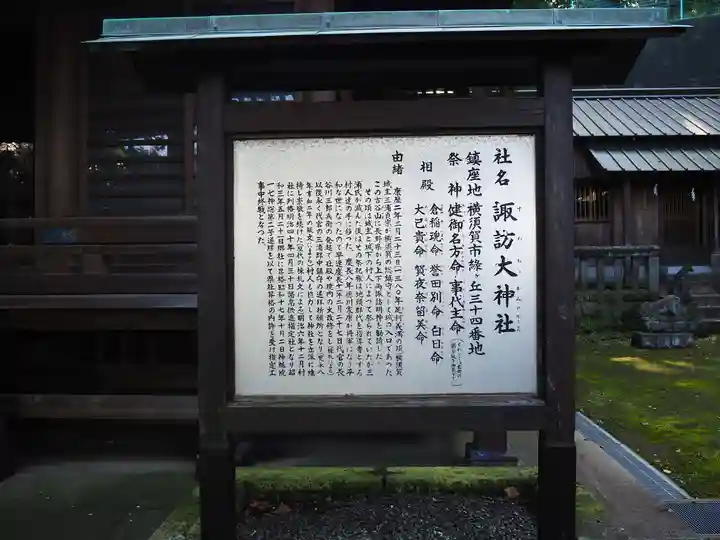 諏訪大神社の歴史
