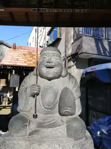 千住神社の像