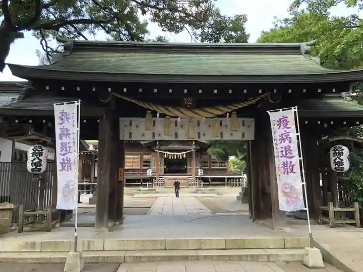 葛飾八幡宮の山門・神門