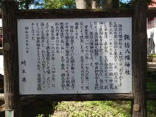 諏訪八幡神社の歴史