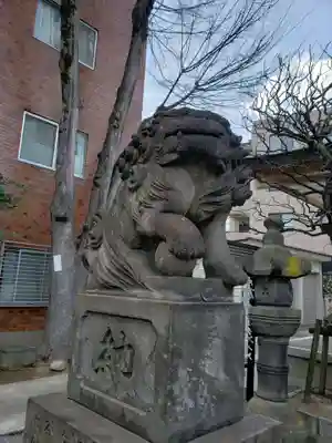 穏田神社の狛犬