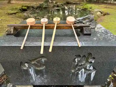 音更神社の手水舎