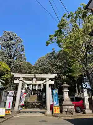 太子堂八幡神社の鳥居