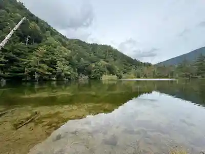 穂高神社奥宮の自然