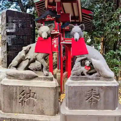 花園神社の狛犬
