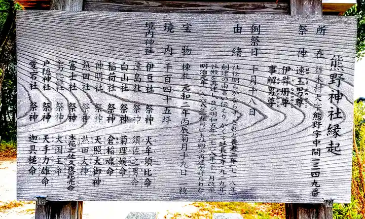 熊野神社(熊野町)の歴史