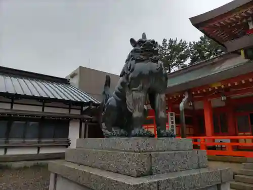 五社神社　諏訪神社の狛犬