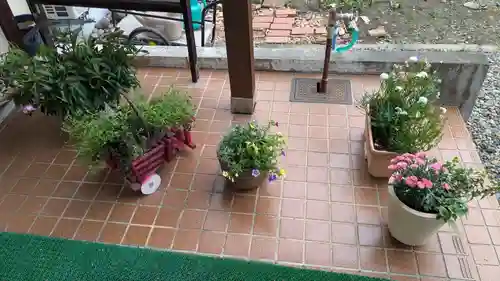 鹿追神社の庭園