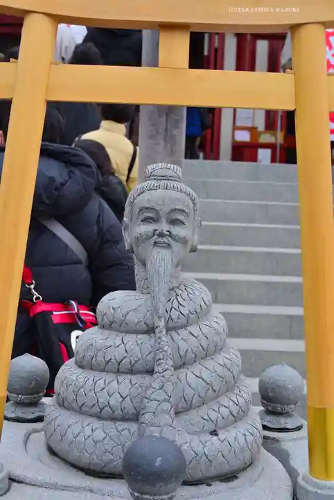 寛永寺不忍池弁天堂の像