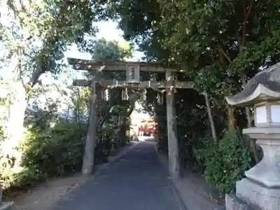許波多神社(五ケ庄鎮座)の鳥居