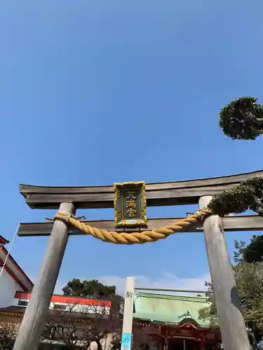 綱敷天満宮の鳥居