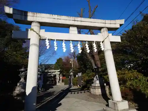 立川熊野神社の鳥居