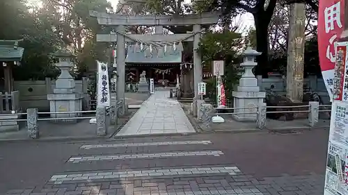 新田神社の鳥居