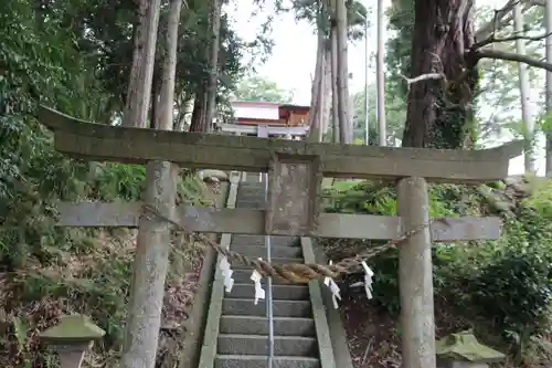 阿久津「田村神社」（郡山市阿久津町）旧社名：伊豆箱根三嶋三社の鳥居