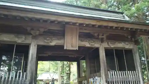 都々古別神社(馬場)の山門・神門
