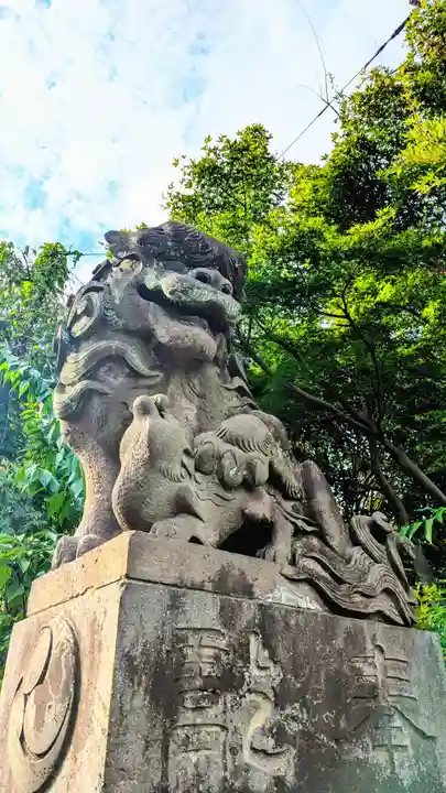 検見川神社の狛犬