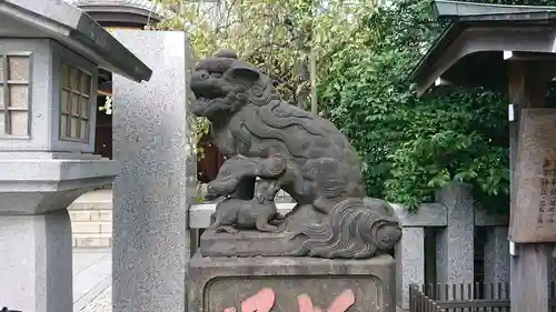 牛天神北野神社の狛犬