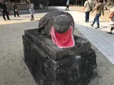 村松虚空蔵堂(日高寺)の狛犬