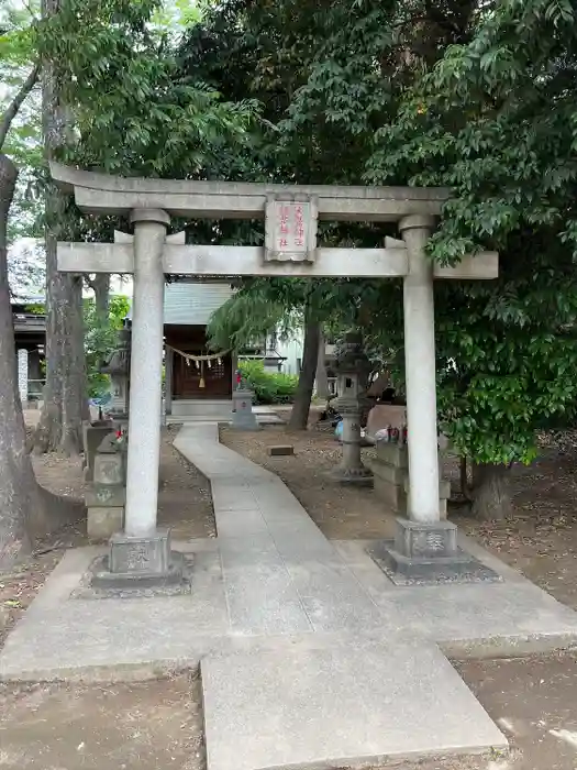 丸子山王日枝神社の鳥居