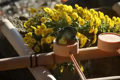 阿久津「田村神社」(郡山市阿久津町)旧社名:伊豆箱根三嶋三社の手水舎