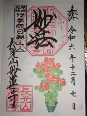 御朱印　ポインセチア