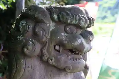 阿久津「田村神社」(郡山市阿久津町)旧社名:伊豆箱根三嶋三社の狛犬