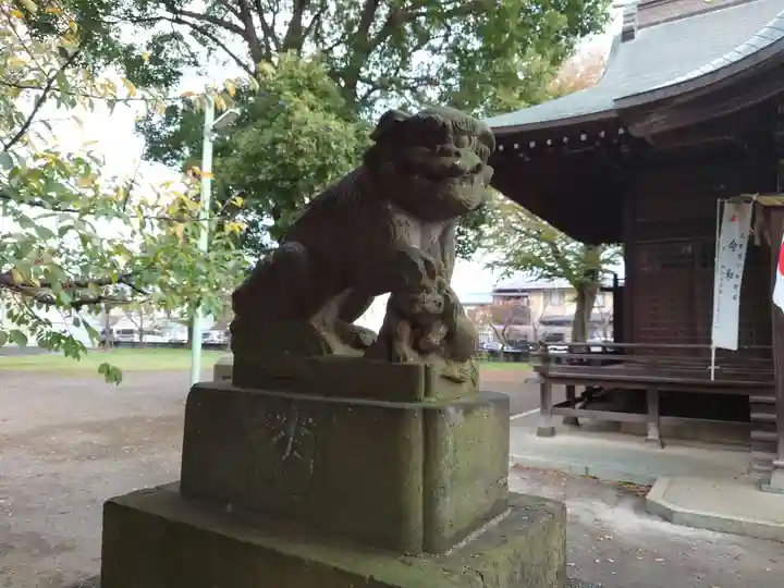 下石原八幡神社の狛犬