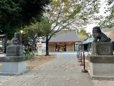 新井天神北野神社の狛犬