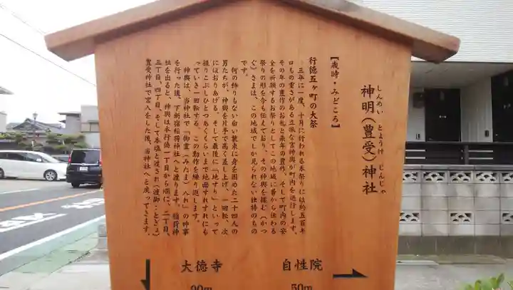 行徳神明神社(豊受神社)の歴史
