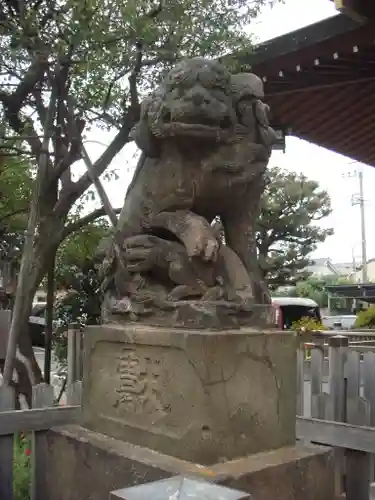 鵜ノ木八幡神社の狛犬