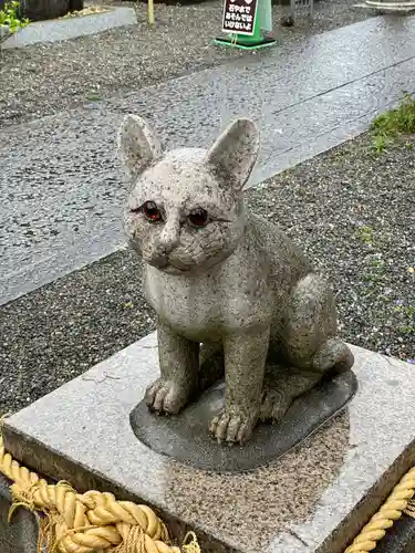 阿豆佐味天神社 立川水天宮の狛犬