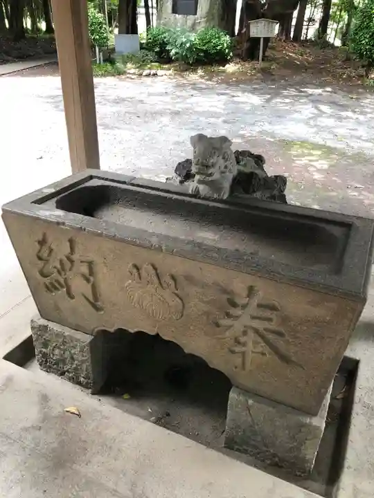 中氷川神社の手水舎
