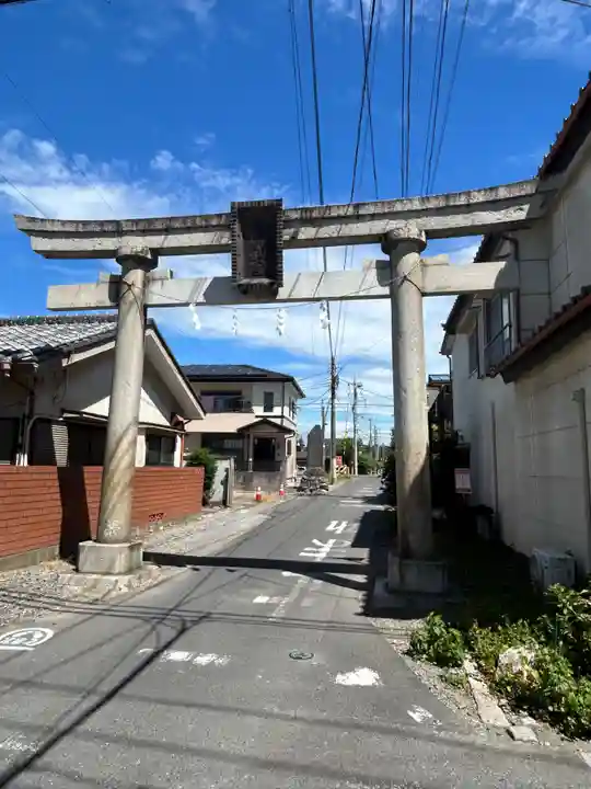 朝日森天満宮の鳥居