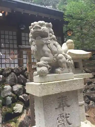  川上山若宮八幡宮の狛犬