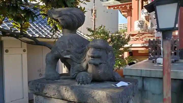 千住本氷川神社の狛犬