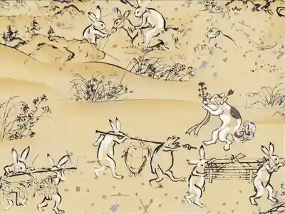 見開きサイズ御朱印帳
はなちゃん入り鳥獣戯画御朱印帳