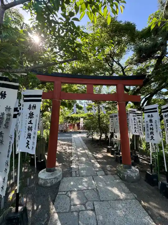 旗上弁財天社の鳥居