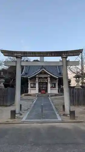 津島社（大草津島神社）の鳥居