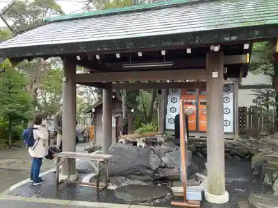 伊勢山皇大神宮の手水舎